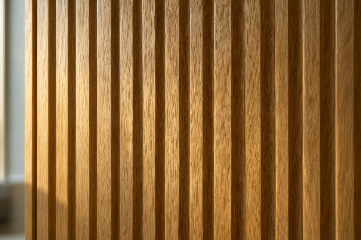 Holzküche mit Rippung Detail 1